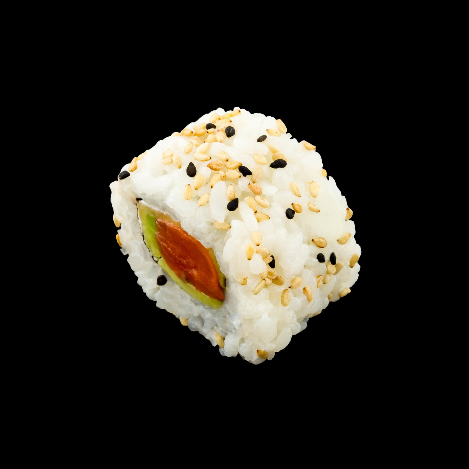 Servizio fotografico Sushi su Fondo Nero treviso