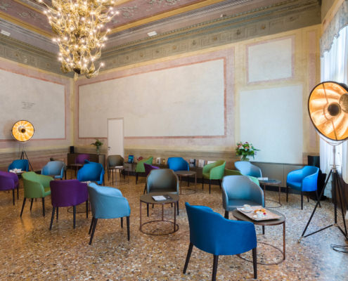 Fotografo sala colazioni, lounge e bar a Venezia